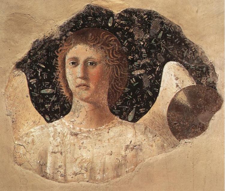 Piero della Francesca Head of an Angel oil painting picture